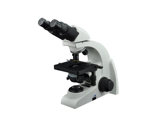 6V 20W Laboratory Biological Microscope 40-1000X Magnification White Black