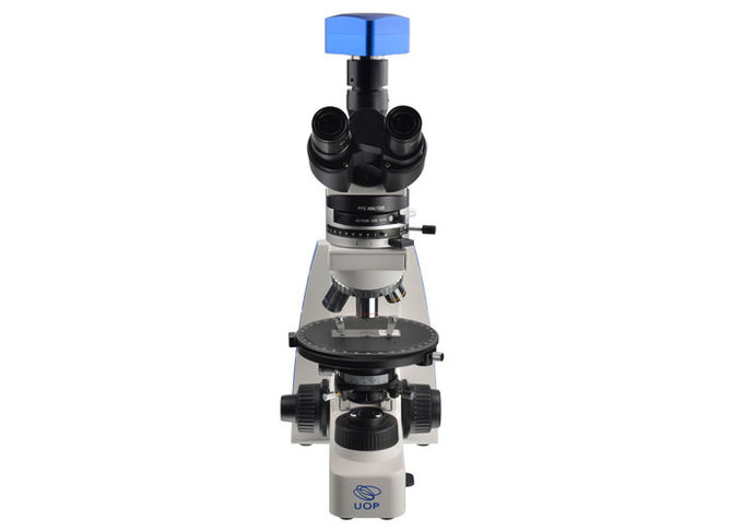 Transmitted Polarized Light Microscopy Trinocular Head 20X 50X Objective