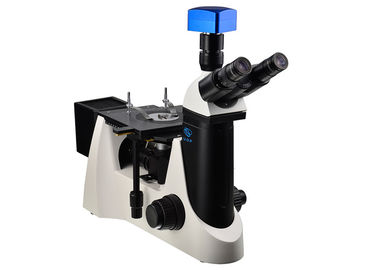 China Metallurgical Trinocular Inverted Microscope 80X Objective 5 Holes Eyepiece supplier