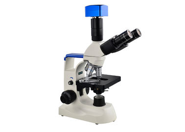 White Medical Laboratory Microscope , Science Lab Microscope 4 Holes Nosepiece supplier