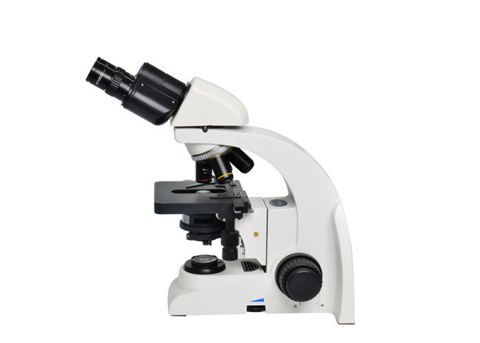 6V 20W Laboratory Biological Microscope 40-1000X Magnification White Black
